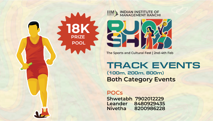 Tracks (Mixed) - RUSH'24 by Indian Institute of Management (IIM), Ranchi!  // Unstop